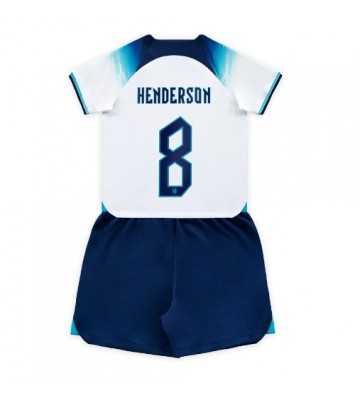 England Jordan Henderson #8 babykläder Hemmatröja barn VM 2022 Korta ärmar (+ Korta byxor)